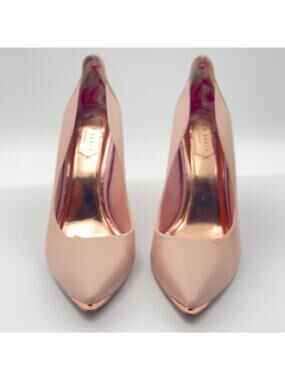 NEW Ted Baker London Melisah Blush Pink Pumps Heels Rose Gold EU 39.5 US  9